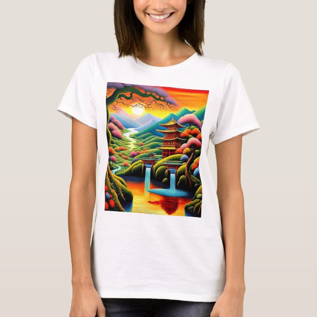 Shrine at Sunset 1 T-Shirt (Front)