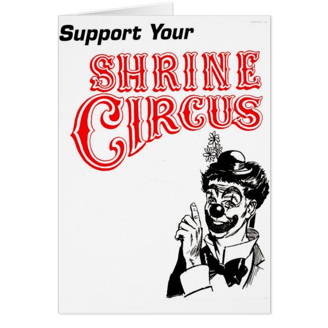 Shrine Circus Clown (Front)