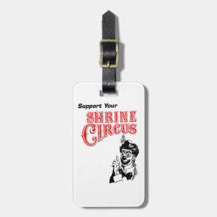 Shrine Circus Clown Luggage Tag