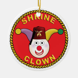 Shrine Clown Ceramic Tree Decoration