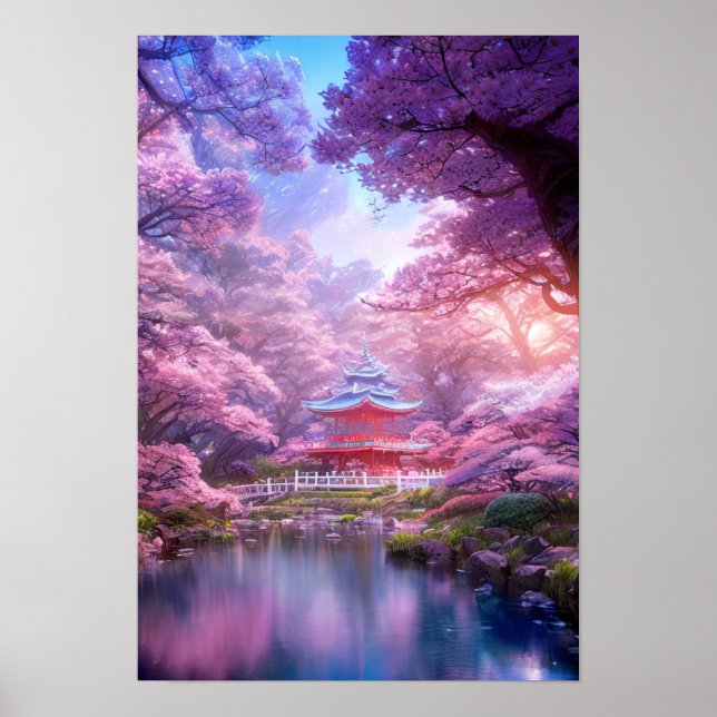 Shrine in the Pink Bloom Poster (Front)