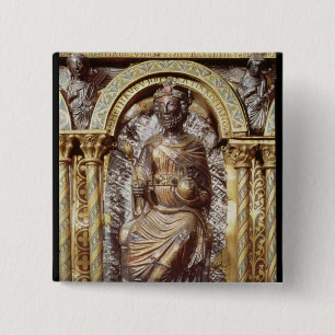 Shrine of Emperor Charlemagne 15 Cm Square Badge