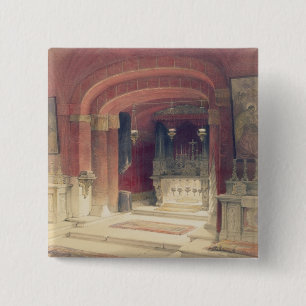 Shrine of the Annunciation, Nazareth, April 20th 1 15 Cm Square Badge