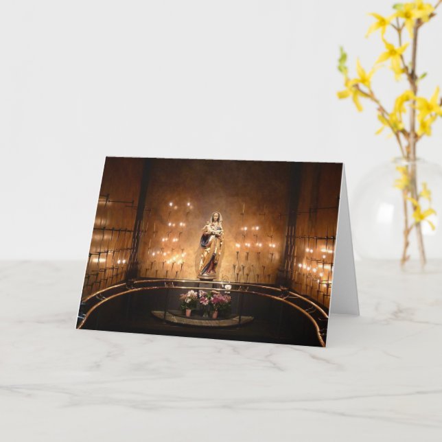 Shrine of the Blessed Virgin Mary, Seattle, WA -  Card (Yellow Flower)