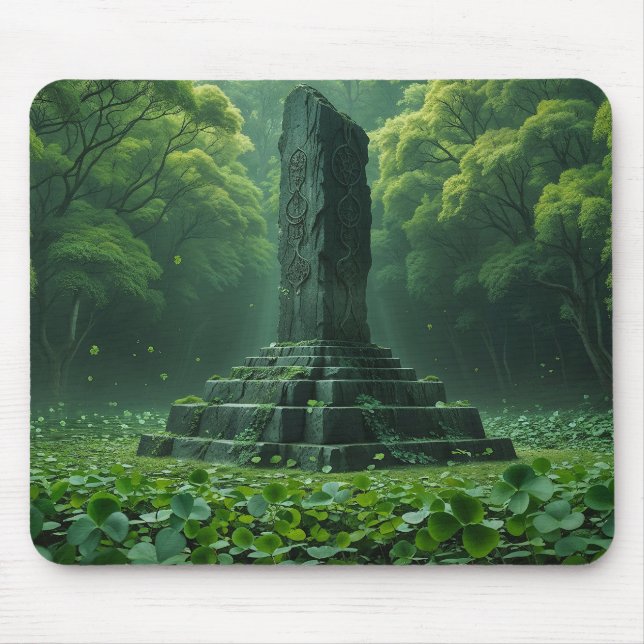 Shrine of the Clover Green Field Mouse Mat (Front)