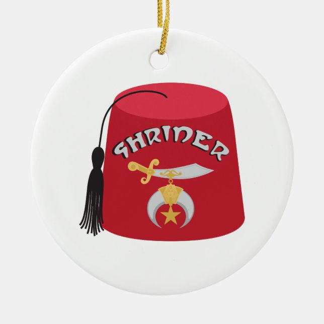 Shriner Ceramic Tree Decoration (Front)