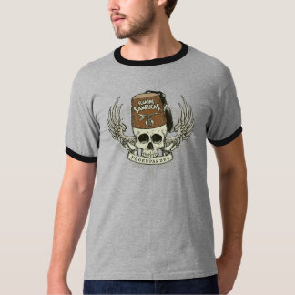 Shriner Skull Distressed Ringer Shirt