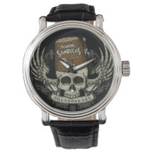 Shriner Skull Distressed Watch