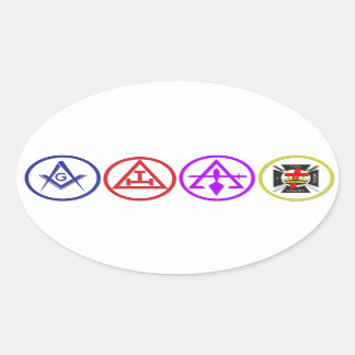 Shriners and Friends Edition Oval Sticker