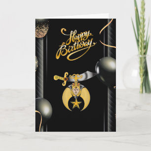 Shriners' Birthday Card