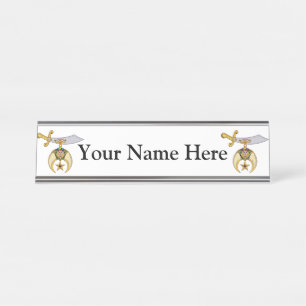 Shriners Desk Name Plate