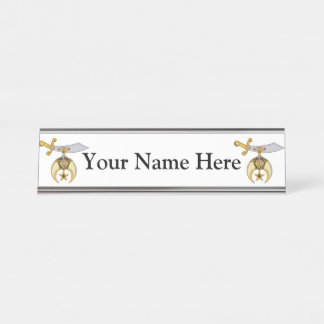 Shriners Desk Name Plate