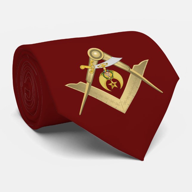 Shriners Masonic Tie (Rolled)