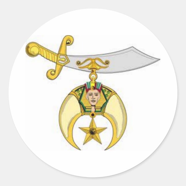 Shriners Products Classic Round Sticker (Front)