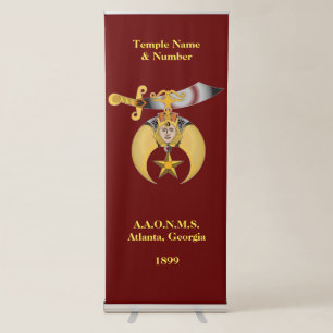 Shriners Retractable Banner