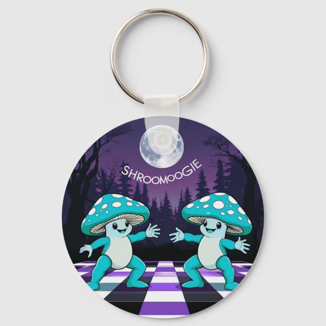 Shroom Boogie Badge Key Ring (Front)