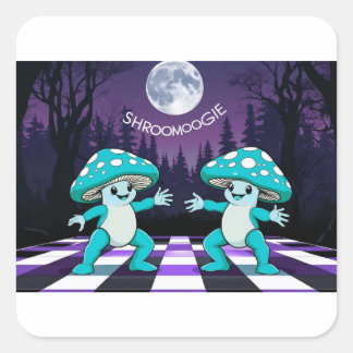 Shroom Boogie Tshirt Square Sticker
