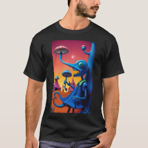 Shroomin' 'n' Bloom'n - Ken Gauge Surreal Art T-Shirt