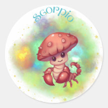 Shroomoscope Scorpio Sticker