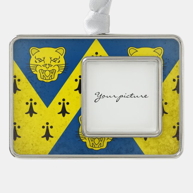 Shropshire Silver Plated Framed Ornament (Front)