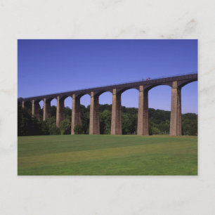 Shropshire Union Canal Aqueduct, Pont Cysyllte, Postcard