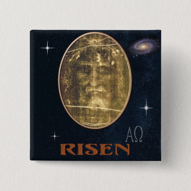 Shroud of Turin 15 Cm Square Badge (Front)