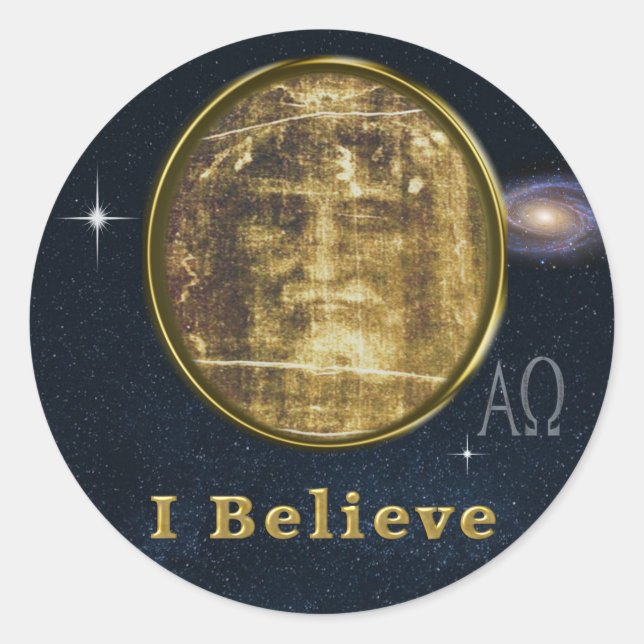 Shroud of Turin Classic Round Sticker (Front)