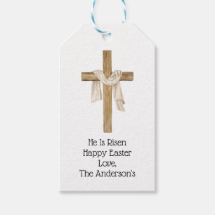 Shroud of Turin Easter Cross Religious Christian Gift Tags