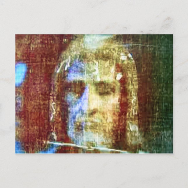 Shroud of Turin Face Jesus Christ Colourized Postcard (Front)