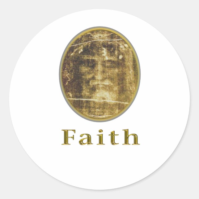 Shroud of Turin items Classic Round Sticker (Front)