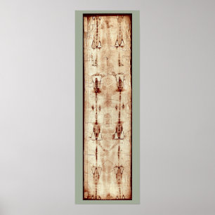 Shroud of Turin Jesus Christ Burial Cloth Poster