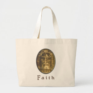 Shroud of Turin Large Tote Bag
