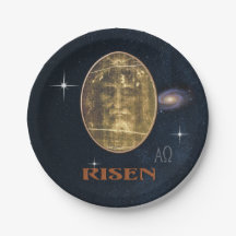 Shroud of Turin Paper Plate