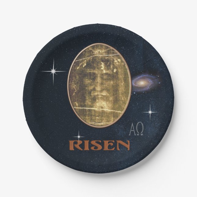 Shroud of Turin Paper Plate (Front)
