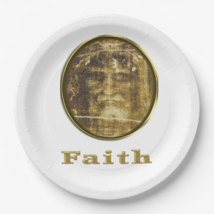 Shroud of Turin Paper Plate