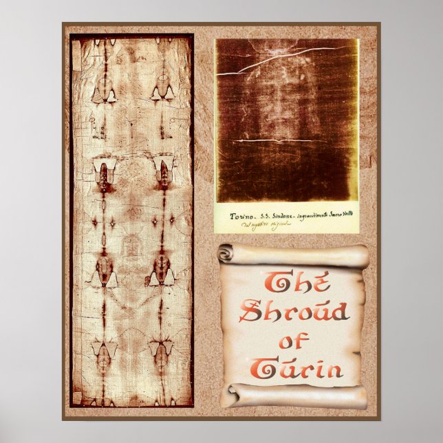 Shroud of Turin Pio Jesus Holy Face & Mandylion Poster (Front)
