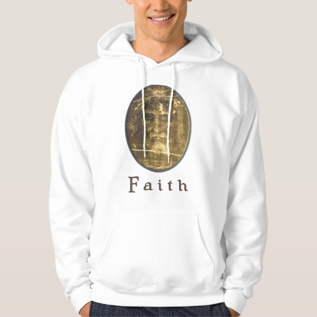 Shroud of Turin t-shirt Hoodie (Front)