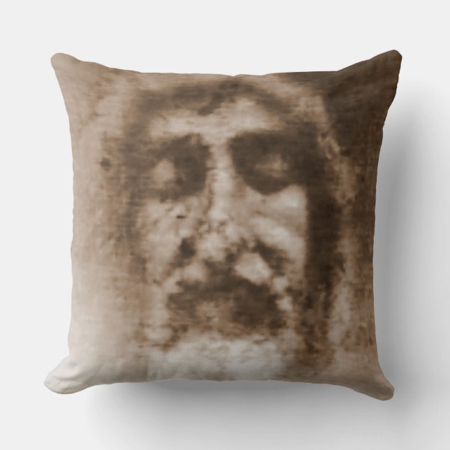 Shroud of Turin: the Face of God, Jesus Christ Cushion (Front)