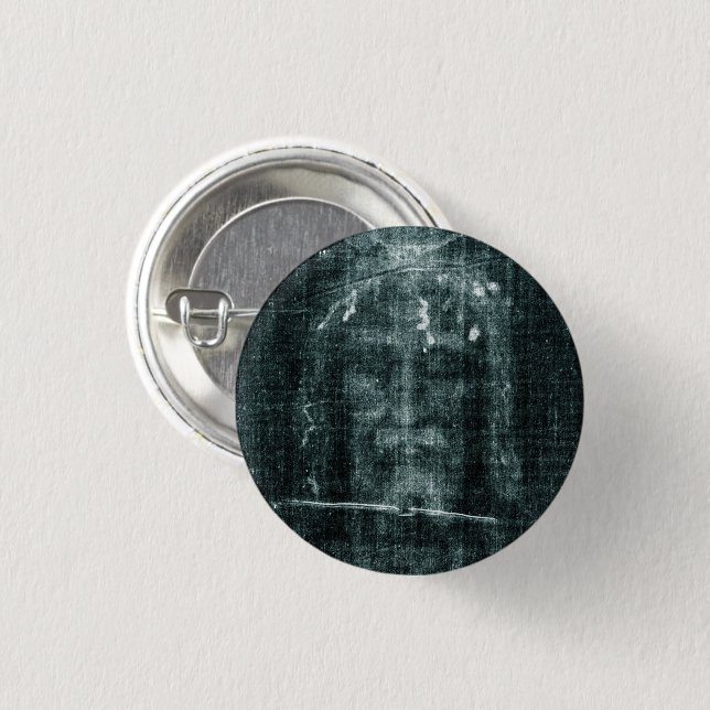 Shroud of Turin (Turin Shroud) Jesus Christ Face 3 Cm Round Badge (Front & Back)