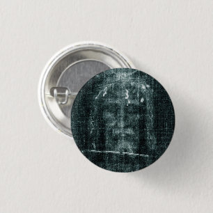 Shroud of Turin (Turin Shroud) Jesus Christ Face 3 Cm Round Badge
