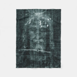 Shroud of Turin (Turin Shroud) Jesus Christ Face Fleece Blanket