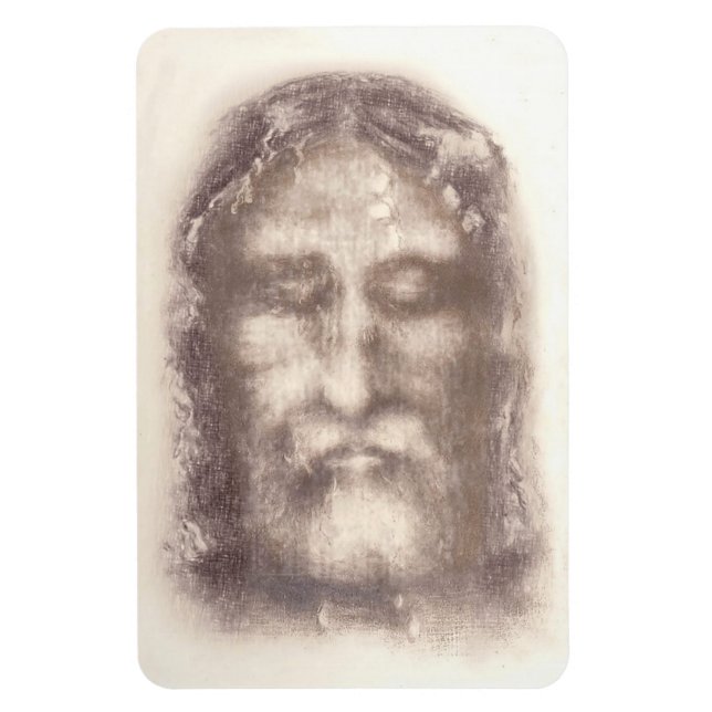 Shroud of Turin (Turin Shroud) Jesus Christ Face Magnet (Vertical)