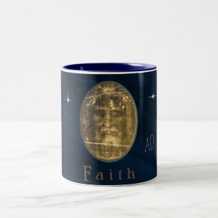 Shroud of Turin Two-Tone Coffee Mug