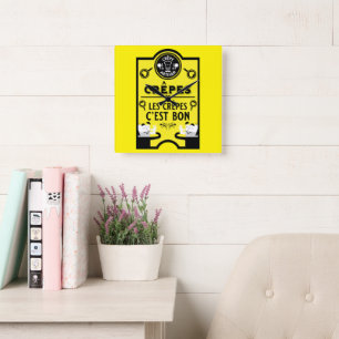 Shrove Tuesday Pancake Day Square Wall Clock