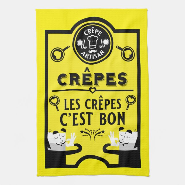 Shrove Tuesday Pancake Day  Tea Towel (Vertical)
