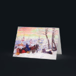 "Shrovetide" by Boris Kustodiev. Christmas Cards<br><div class="desc">Merry Christmas. Russian Art Customisable Greeting Cards. "Shrovetide",  Oil Painting,  circa 1916. Artist: Boris Kustodiev. Matching cards and gifts available in the Christmas & New Year / Fine Art / Russian Christmas Category of our store.</div>