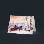 "Shrovetide" by Boris Kustodiev. Christmas Cards<br><div class="desc">Merry Christmas. Russian Art Customisable Greeting Cards. "Shrovetide",  Oil Painting,  circa 1916. Artist: Boris Kustodiev. Matching cards and gifts available in the Christmas & New Year / Fine Art / Russian Christmas Category of our store.</div>