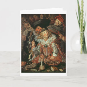 Shrovetide Revellers (The Merry Company) c.1615 (o Holiday Card
