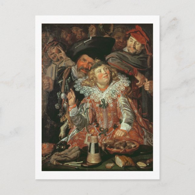 Shrovetide Revellers (The Merry Company) c.1615 (o Holiday Postcard (Front)