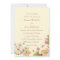 Shrub Roses Cornsilk Wedding Invitation